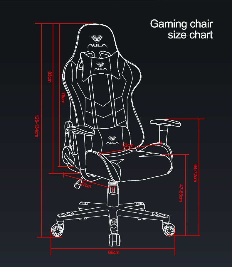 AULA F1007 Camouflage Adjustable Backrest Fixed Armrest Gaming Chair Esports Chair(图9)