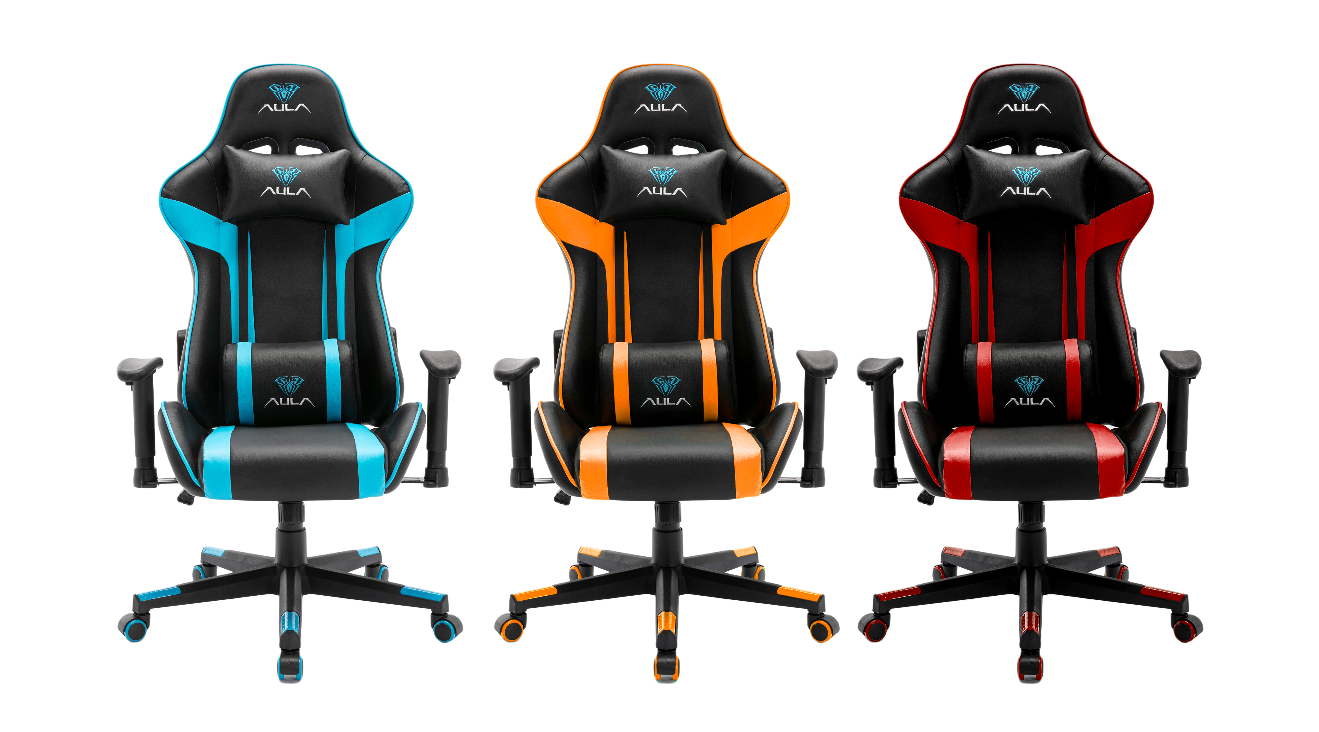 AULA Gaming Chair F1028 Three Colors Ergonomic Esports Chair Adjustable Backrest(图1)