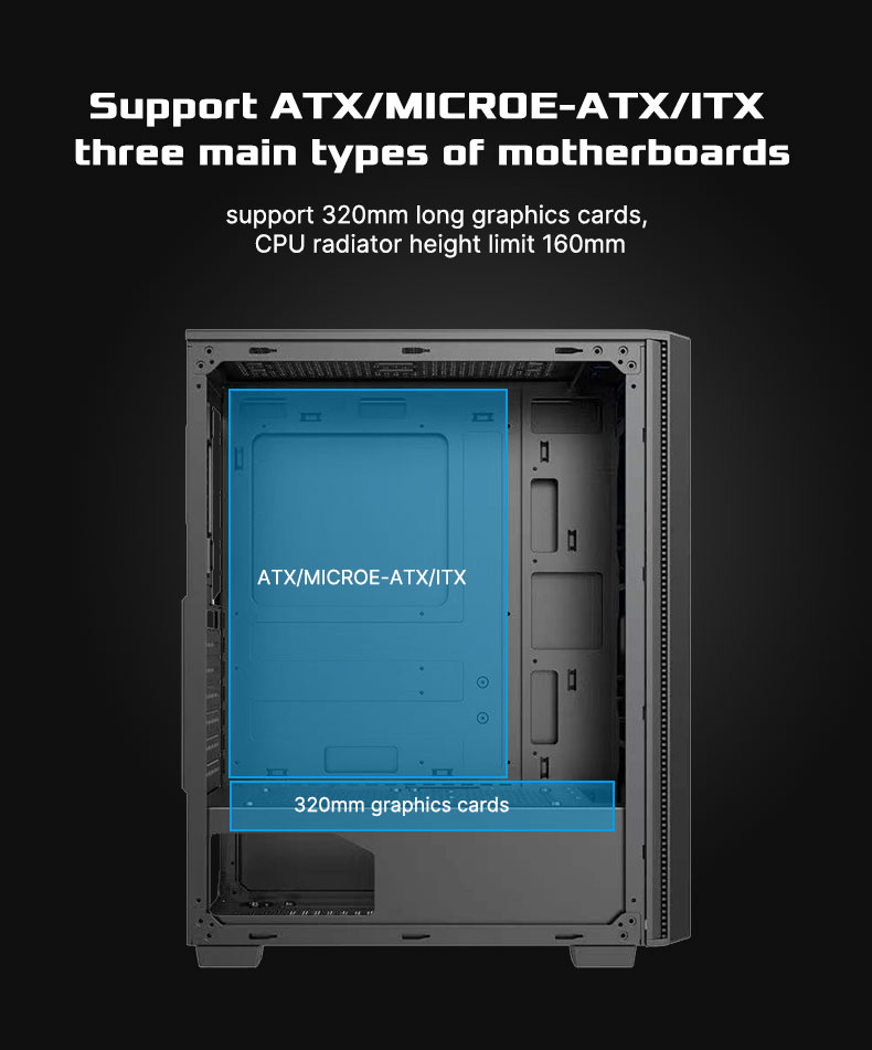 AULA Gaming PC Case FZ001 Large Capacity(图6)