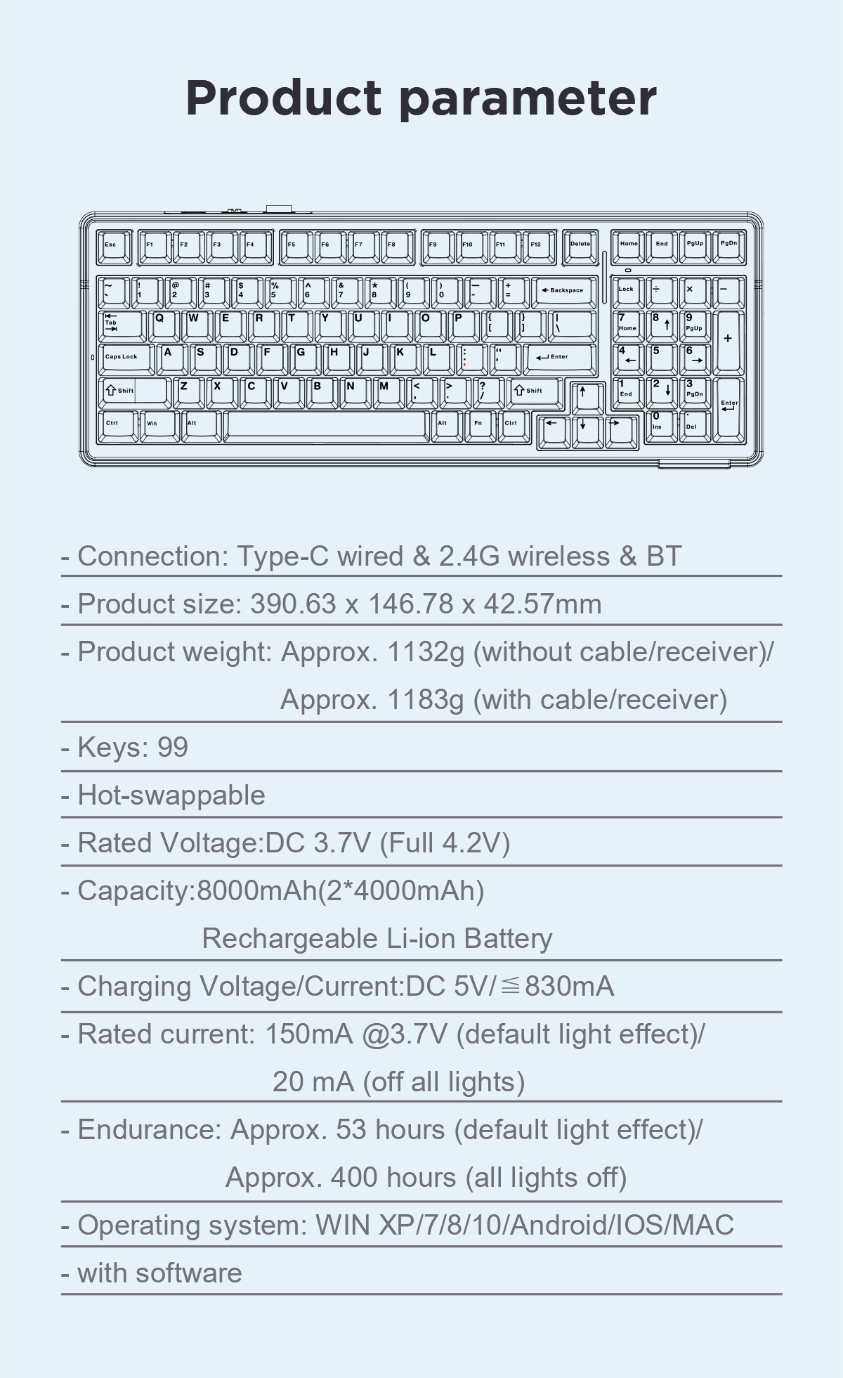 AULA F99 Gasket Mechanical Keyboard(图17)