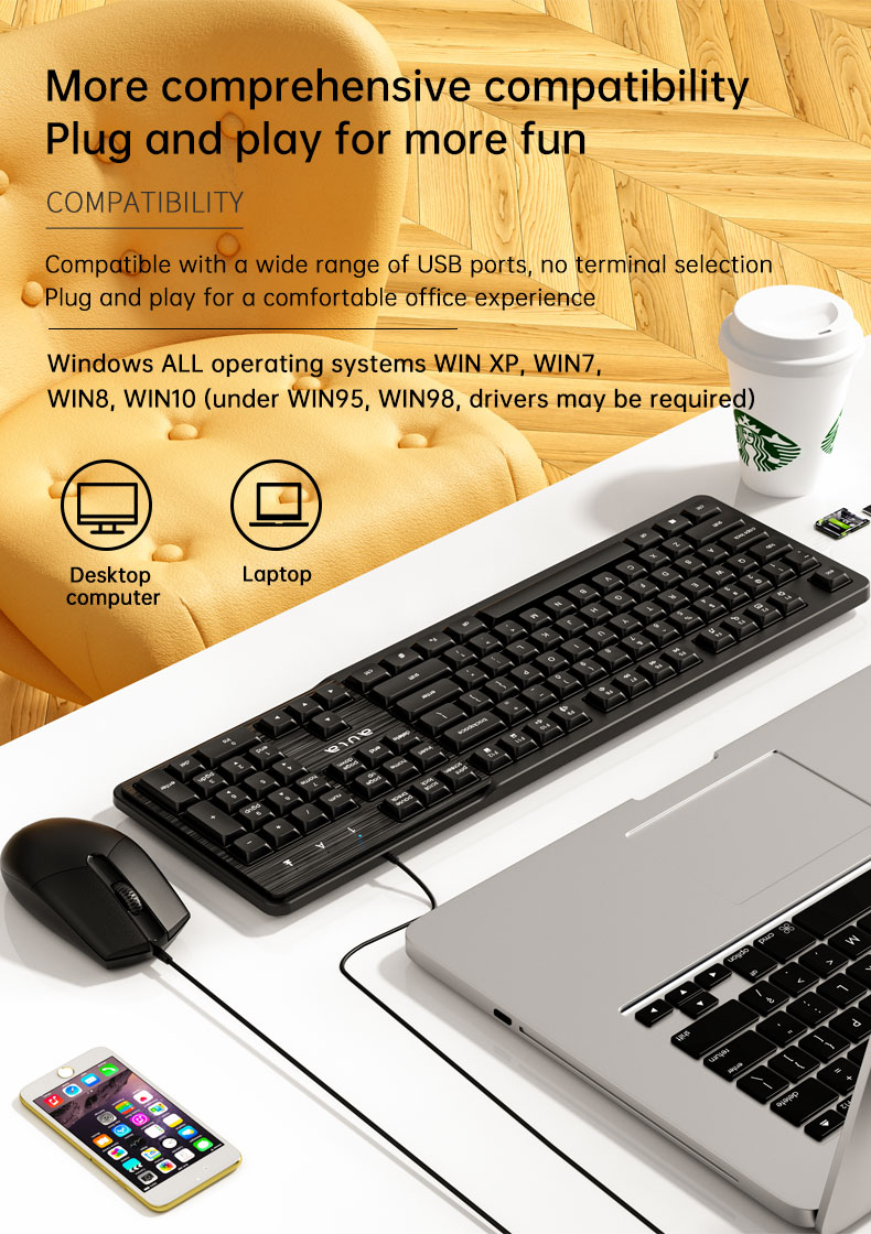 AULA  AC102 Wired keyboard and mouse combo(图5)
