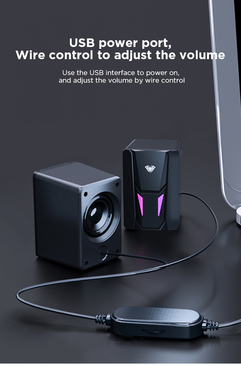 AULA N-108 Wired Desktop Speakers(图5)