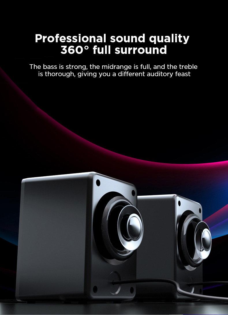 AULA N-108 Wired Desktop Speakers(图9)