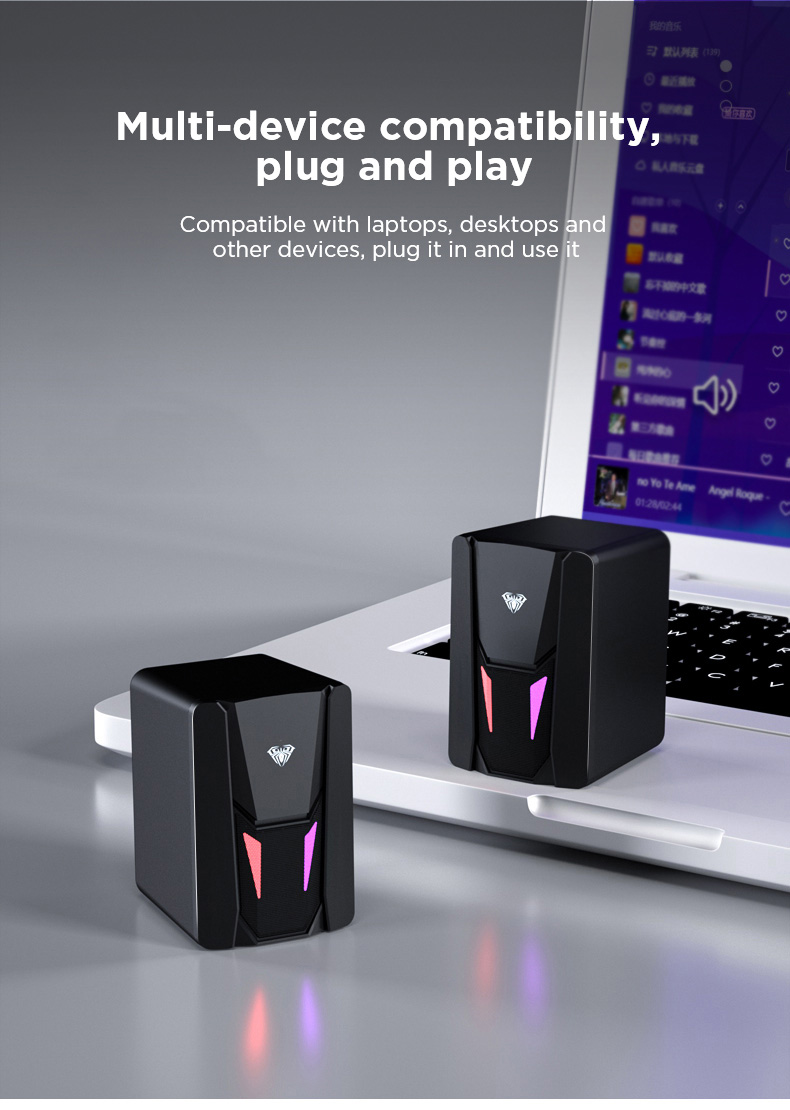 AULA N-108 Wired Desktop Speakers(图10)