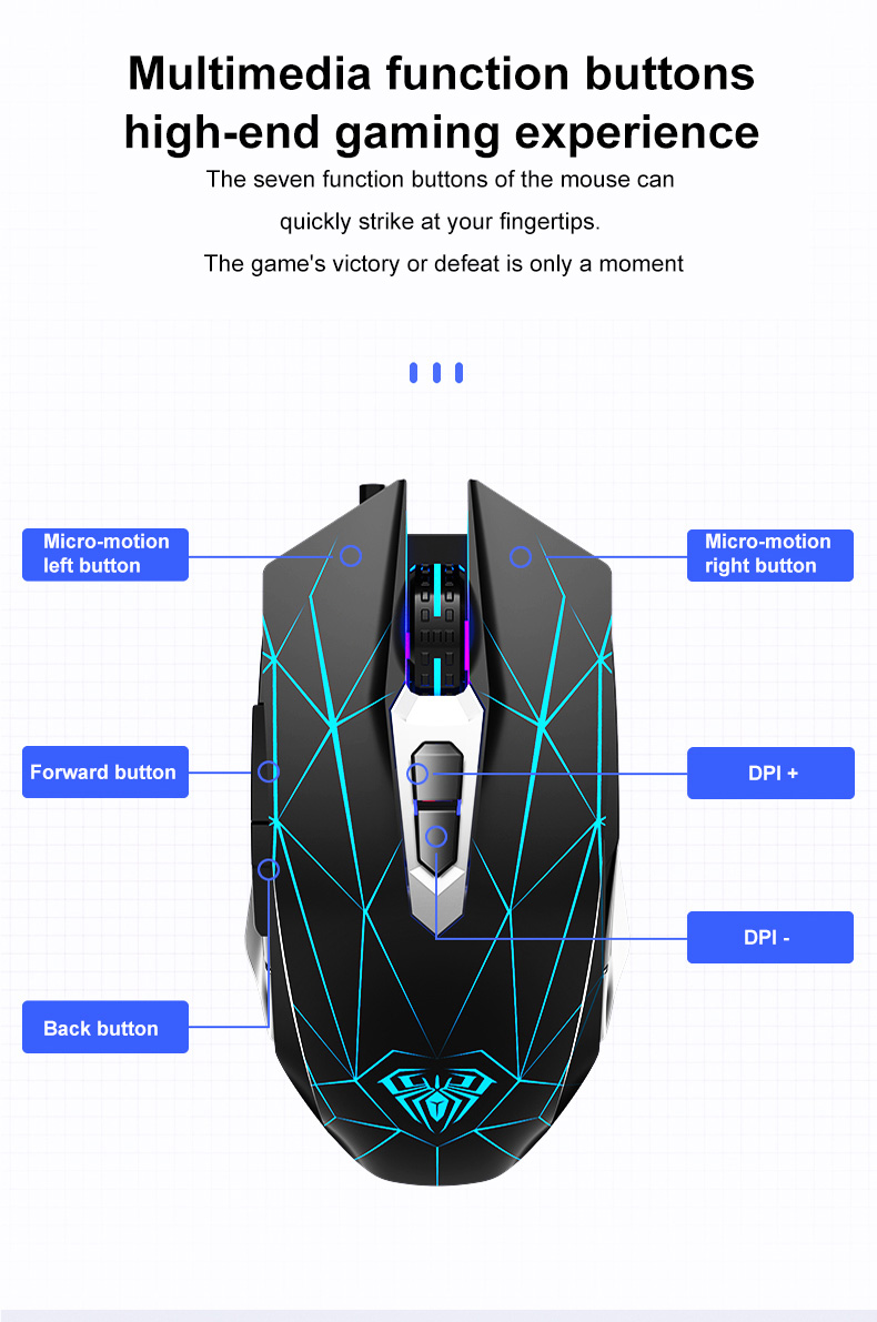 AULA T201 Wired Membrane Gaming Keyboard and Mouse Combo (图5)