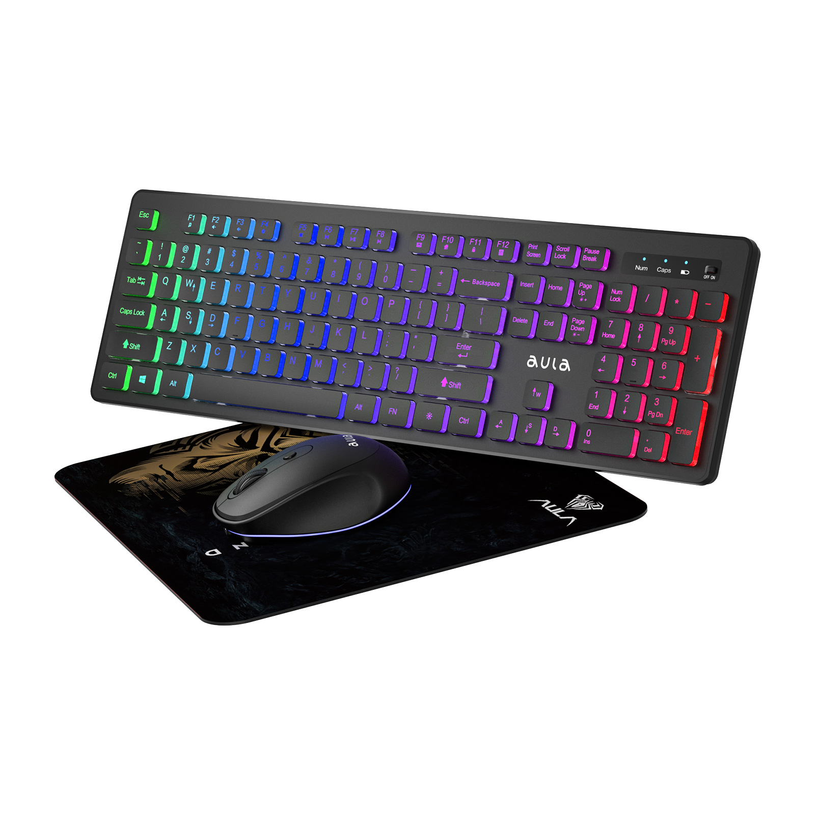 AULA AC208  3 in 1 Keyboard and Mouse an