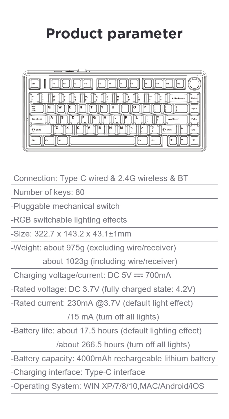 AULA F75  Gasket mechanical keyboard(图16)