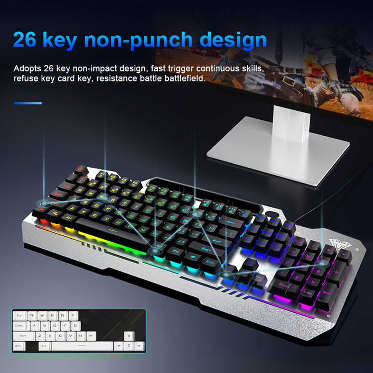 AULA T102 Wired Keyboard & Mouse Combo (图2)