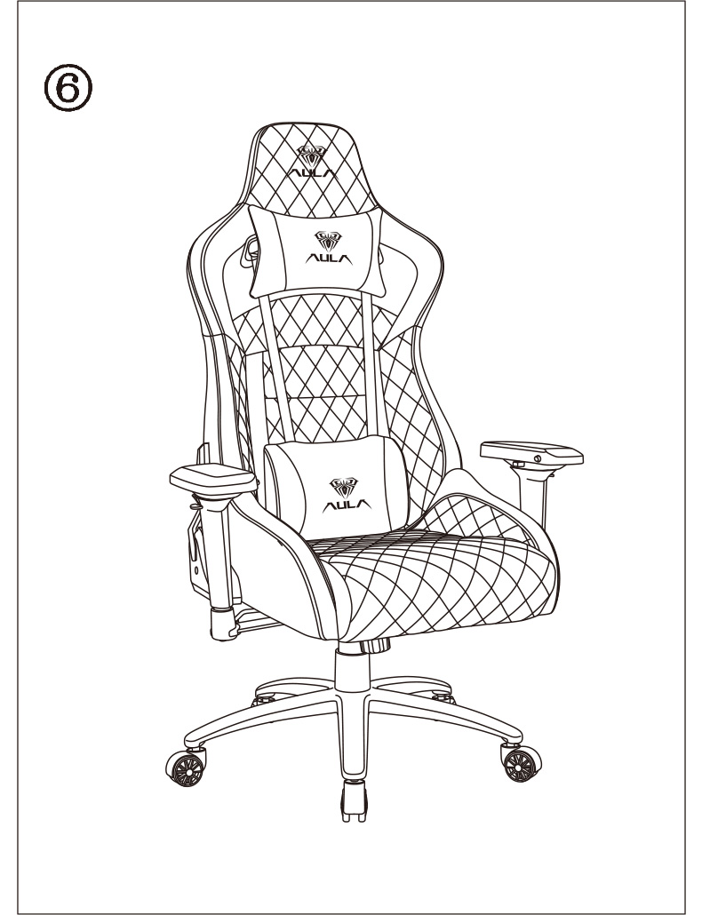 AULA Gaming Chair F1031-UKR 4D Armrest Ergonomic Esports Chair(图7)