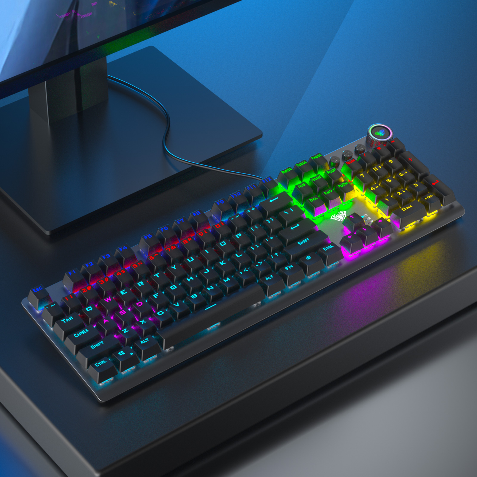 AULA F3018 Mechanical Wired Keyboard For