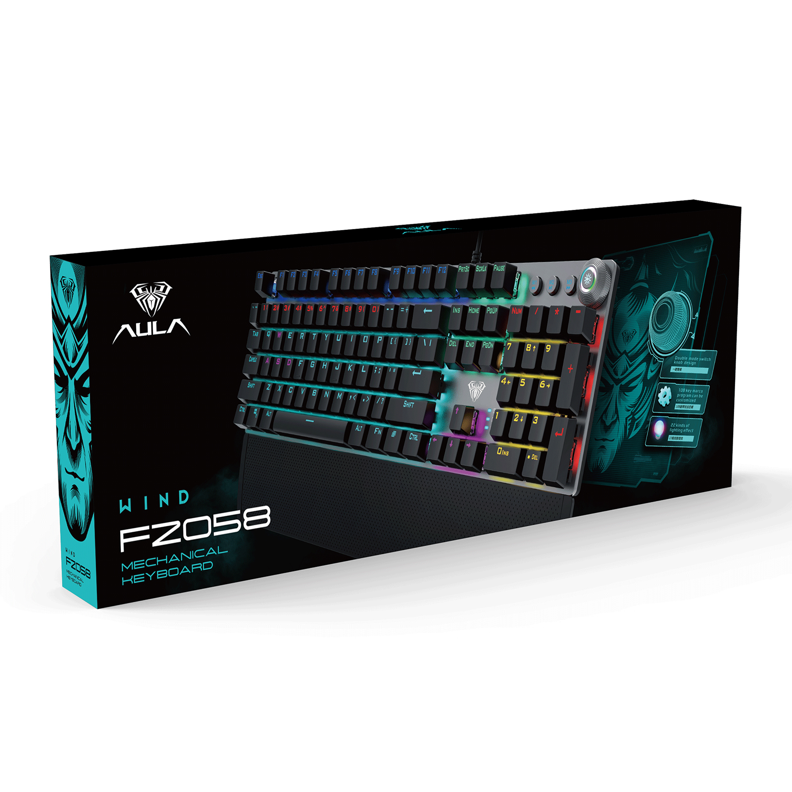 Elevate Your Gaming Experience: AULA F2058 USB Gaming Keyboard - Precision and Performance!(图2)