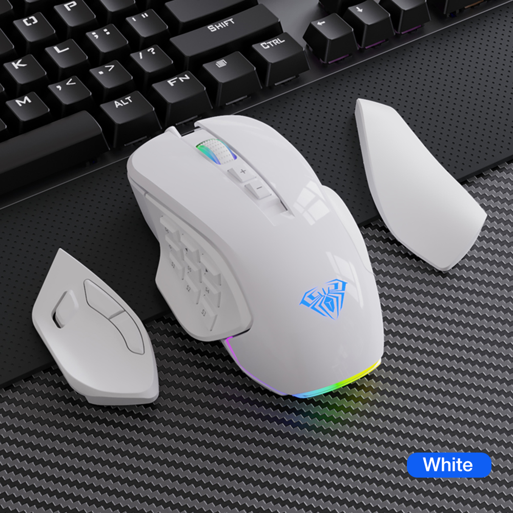 AULA Gaming Mouse H510 with Slide Button,RGB Streamer Lighting Effect and 2 Sets Replaceable Accessories(图9)