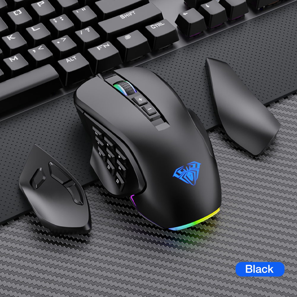 AULA Gaming Mouse H510 with Slide Button,RGB Streamer Lighting Effect and 2 Sets Replaceable Accessories(图8)