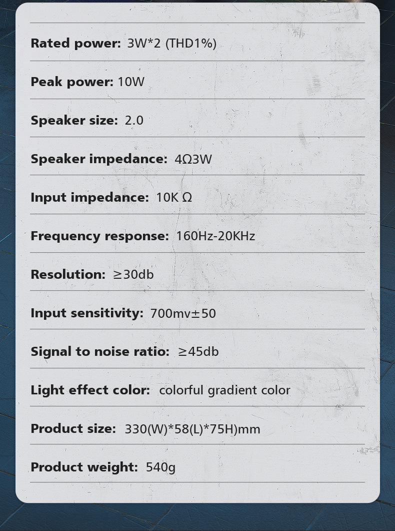 AULA N-169B Desktop gaming Speaker(图10)