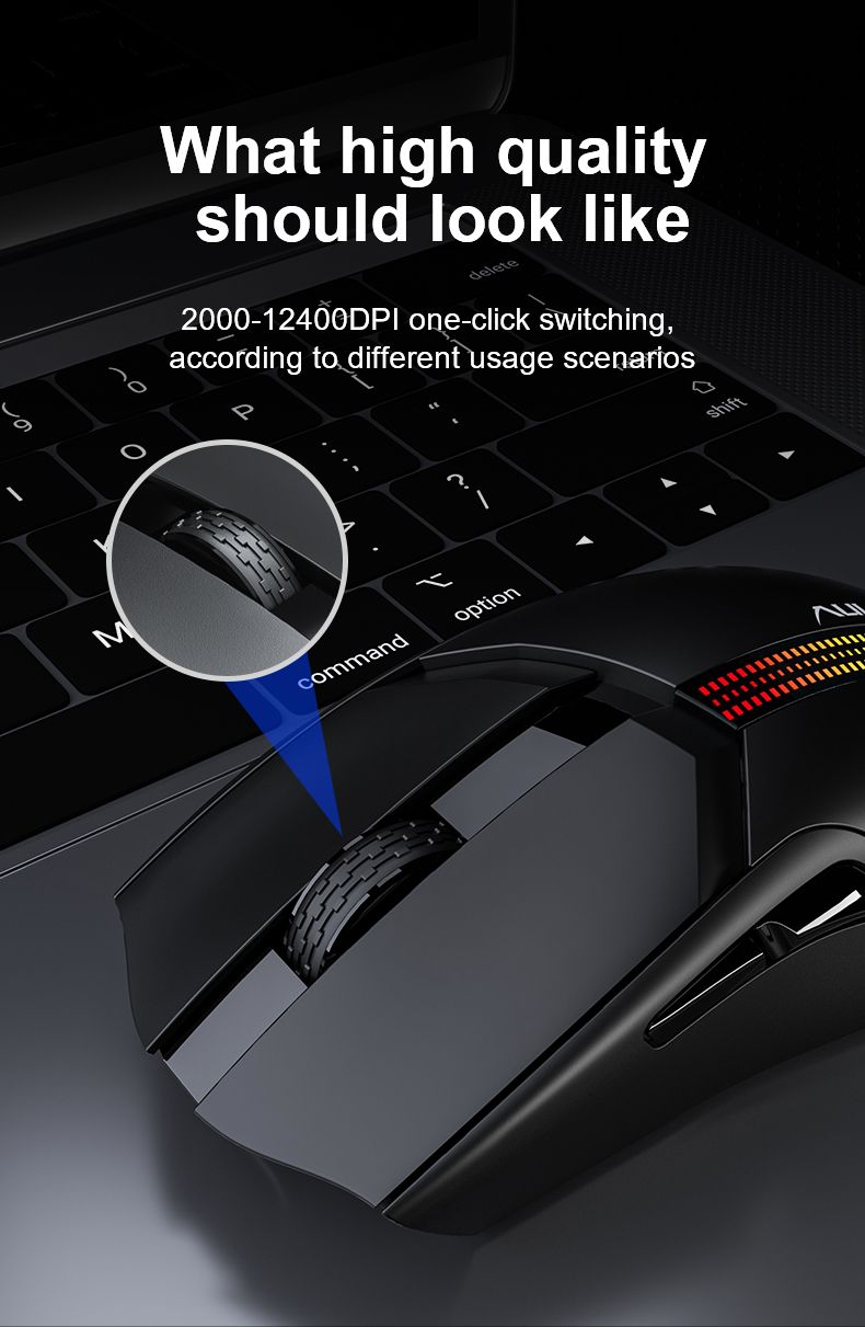 AULA F813  Wired+Wireless Gaming Mouse(图4)
