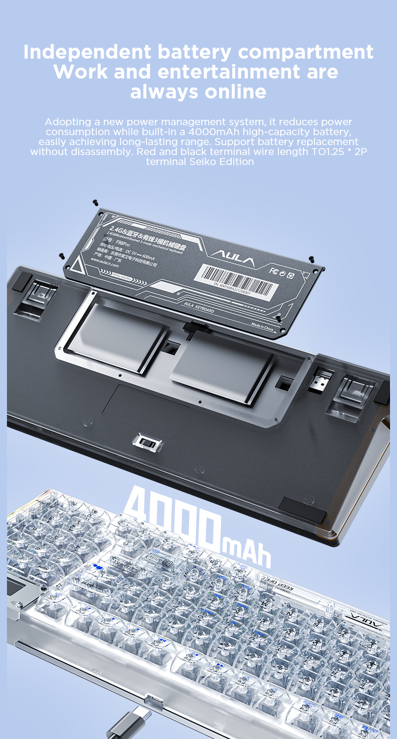 AULA  F98 PRO Custom Mechanical Keyboard(图12)