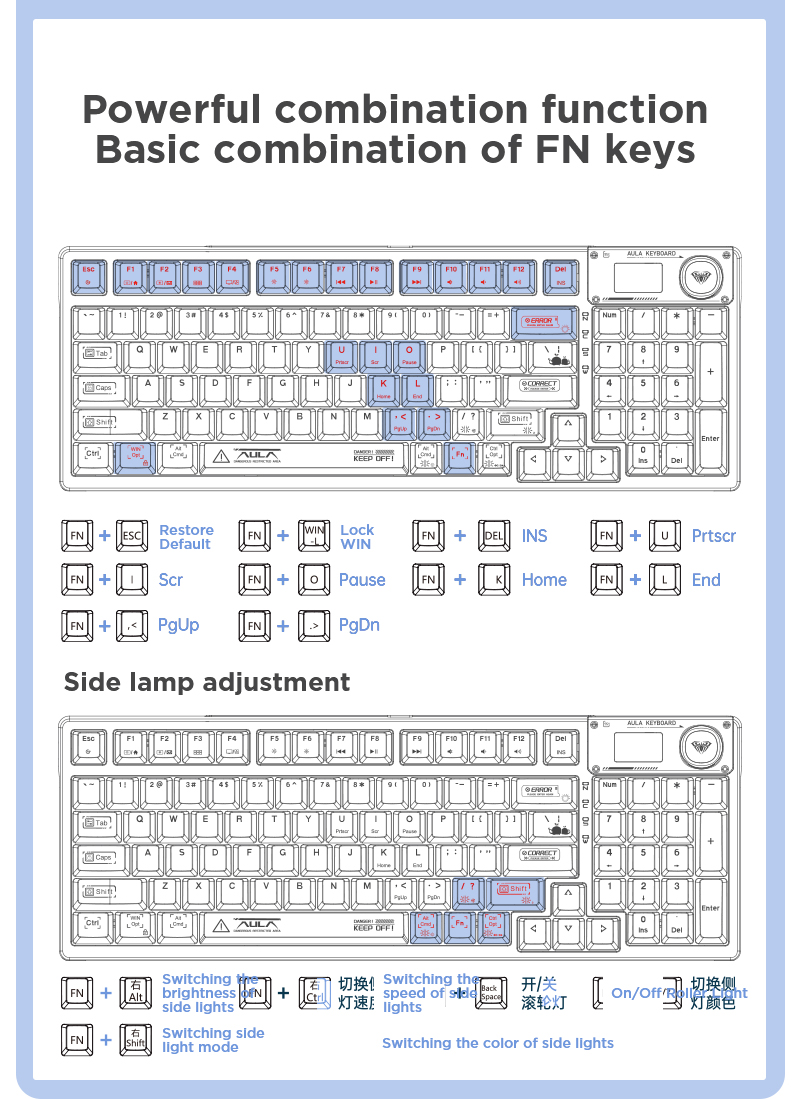 AULA  F98 PRO Custom Mechanical Keyboard(图15)