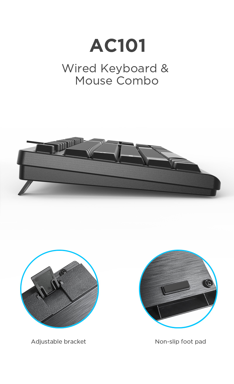 AULA AC101 Wired Keyboard and Mouse Combo(图2)