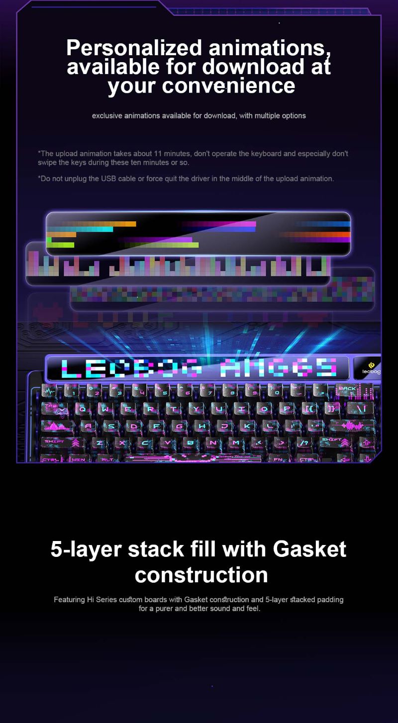 AULA-LEOBOG AMG65 Gasket Mechanical Keyboard(图9)