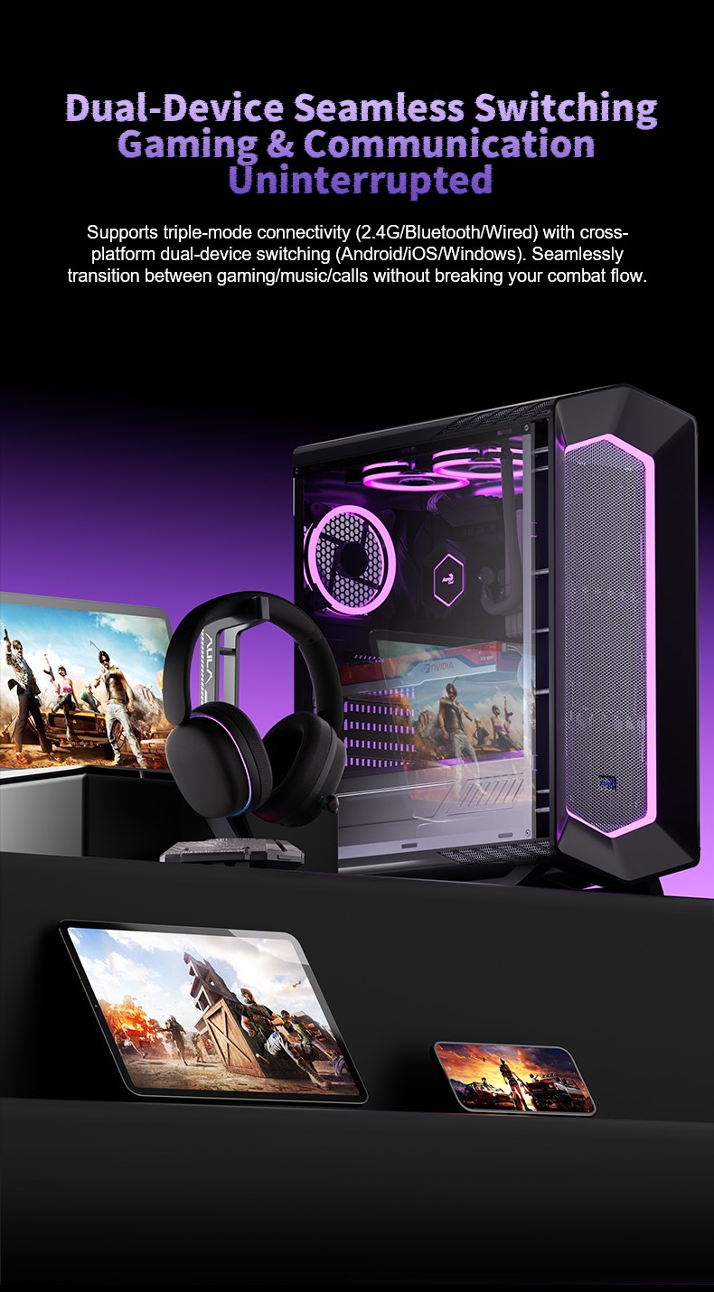 AULA G7 / G7 Pro Wireless Gaming Headset(图15)