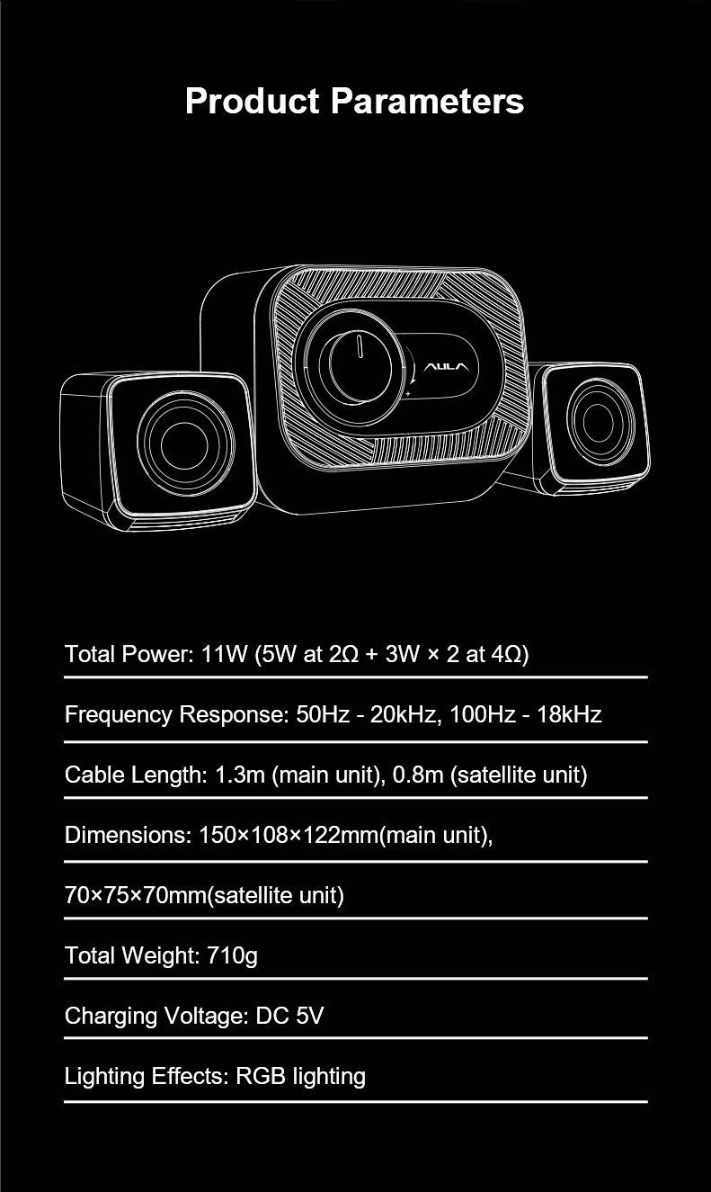 AULA A200Pro Gaming Speaker(图7)