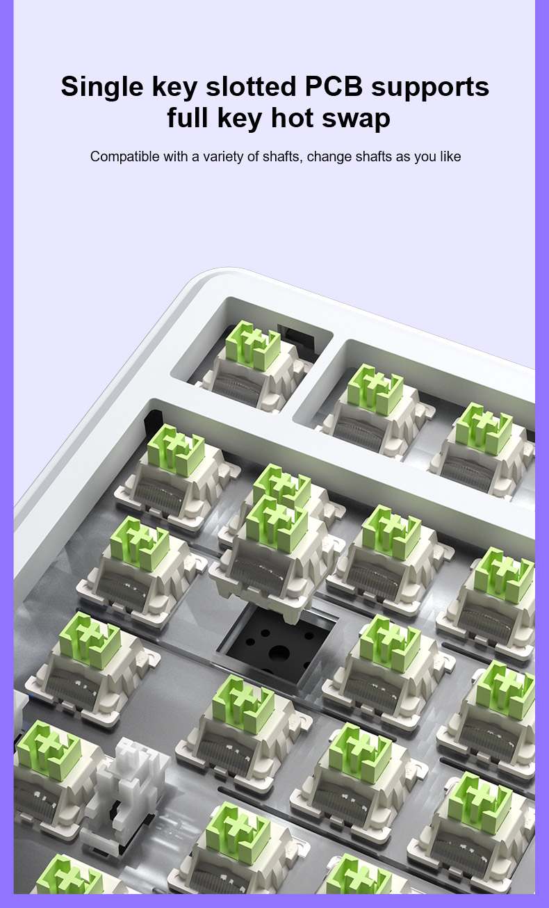 AULA-F75MAX Gasket 3 in 1 Mechanical Keyboard(图4)