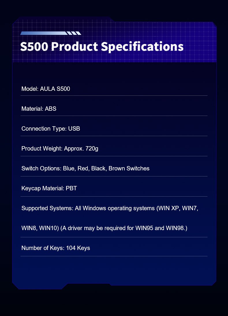 AULA S500 Mechanical Keyboard(图13)