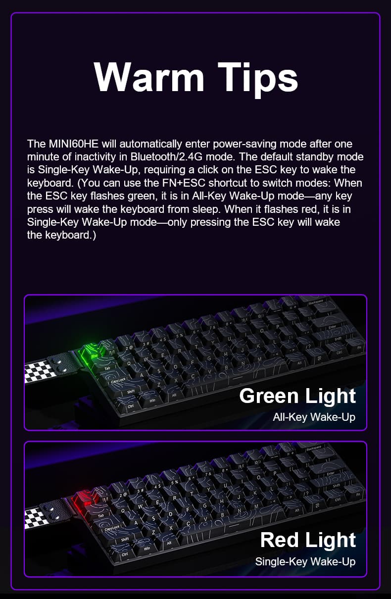 AULA MINI60HE Magnetic Switch Keyboard(图1)