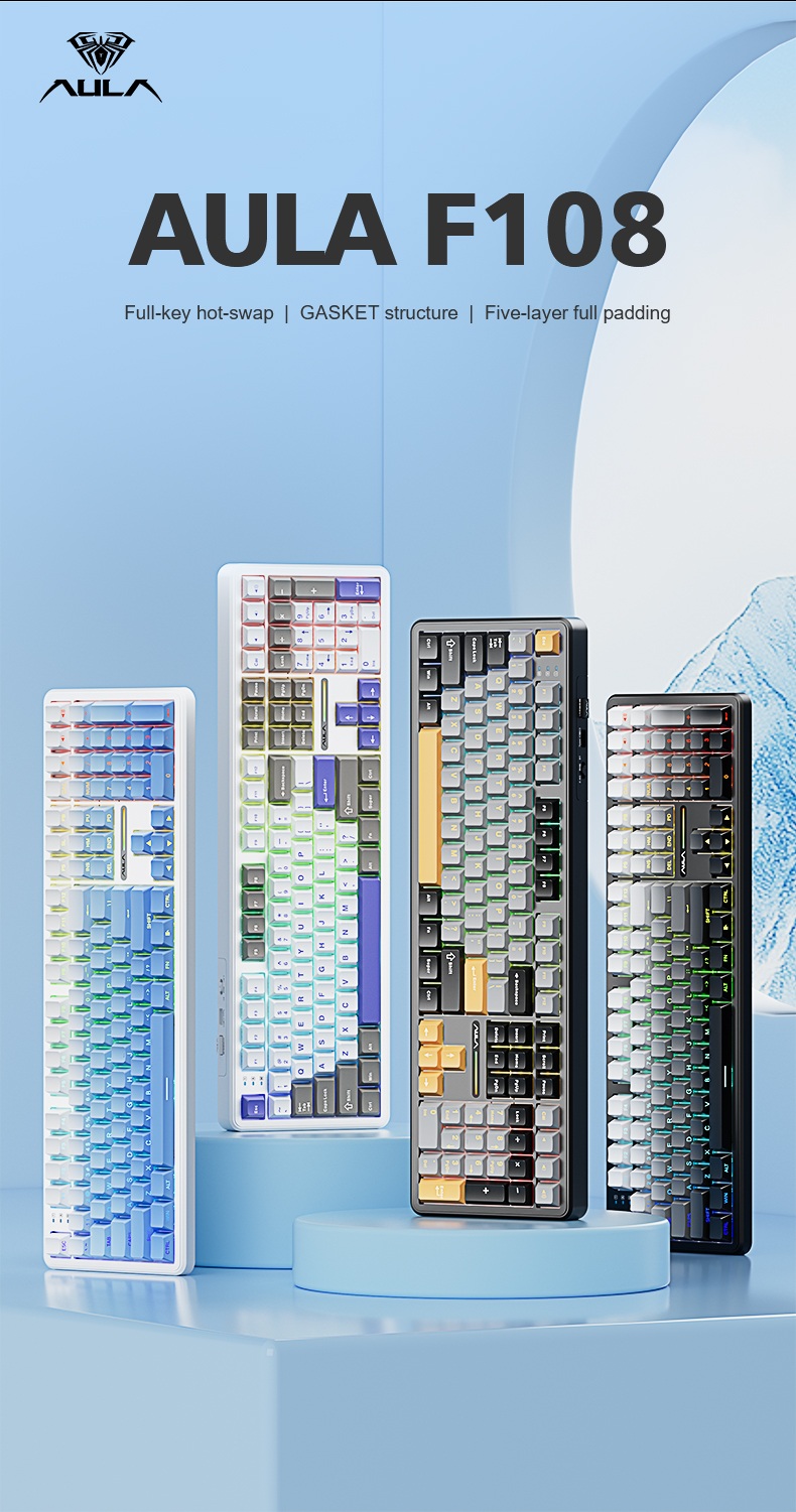 AULA F108 Mechanical Keyboard(图1)
