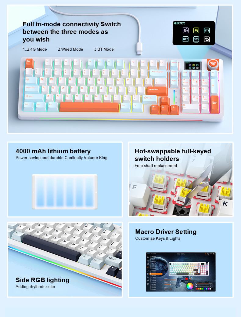 AULA S98PRO Mechanical Keyboard(图3)