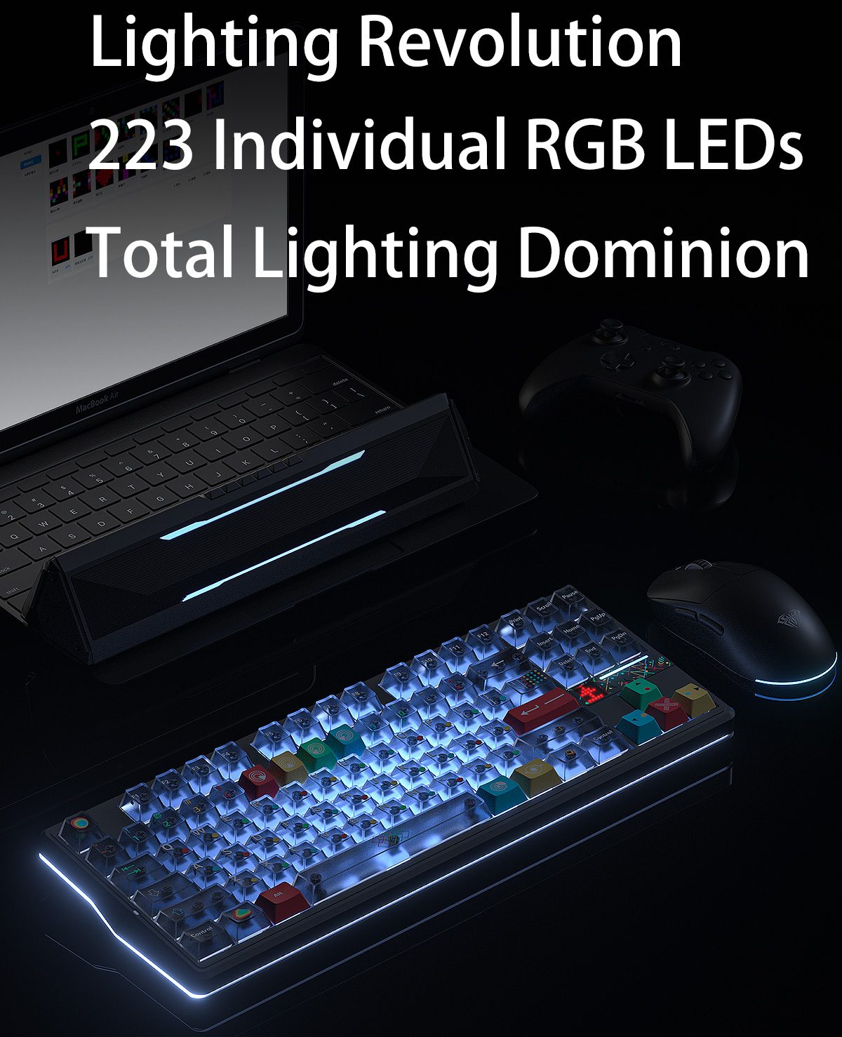 AULA F87PRO V2 Gasket Mechanical Keyboard(图3)