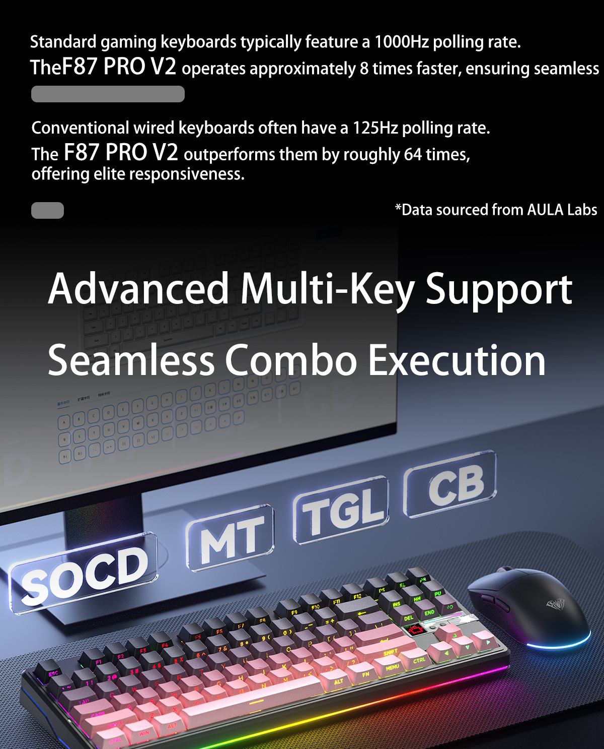 AULA F87PRO V2 Gasket Mechanical Keyboard(图7)