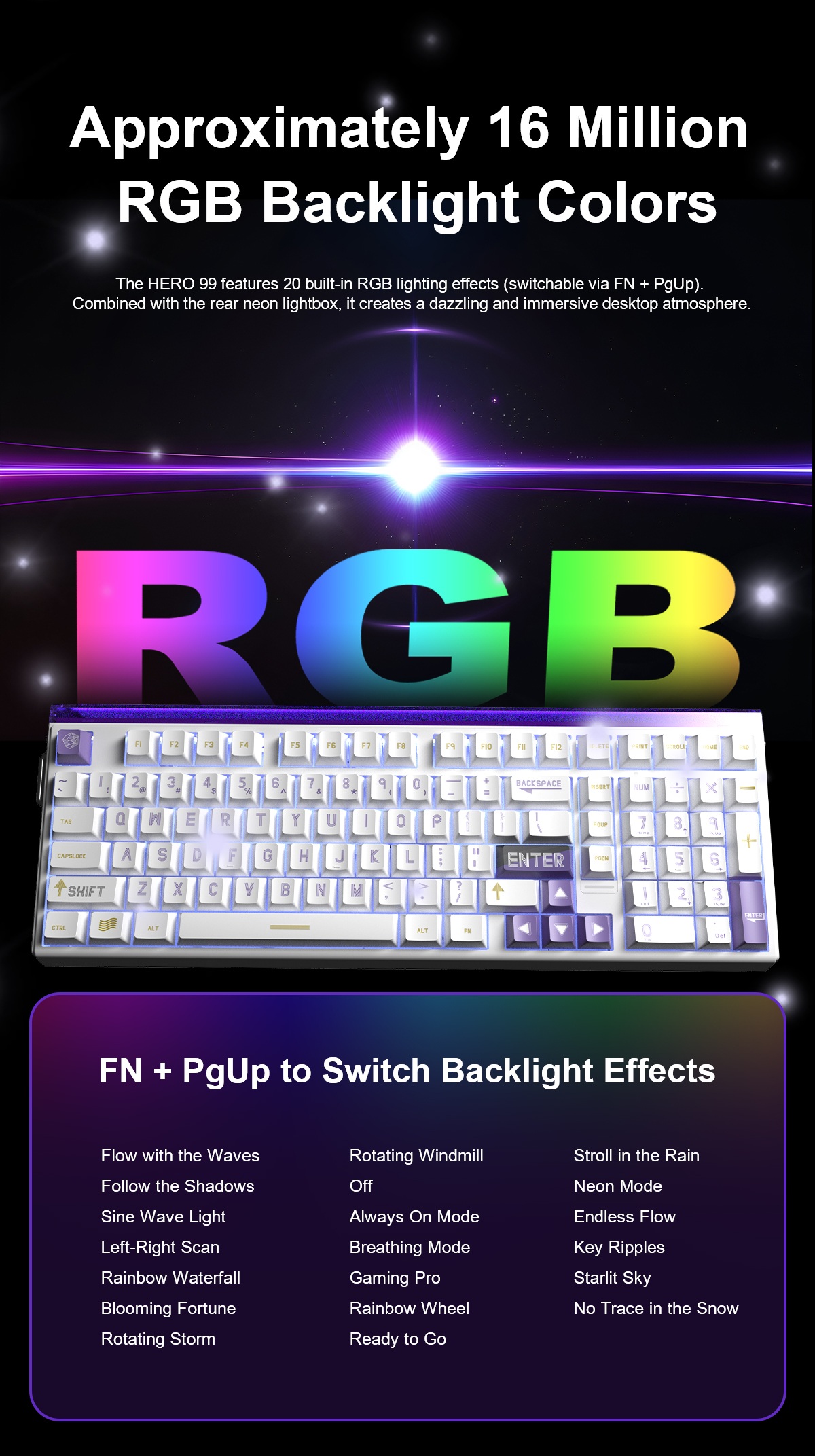 AULA HERO 99 Magnetic E-Sports Gaming Keyboard(图10)