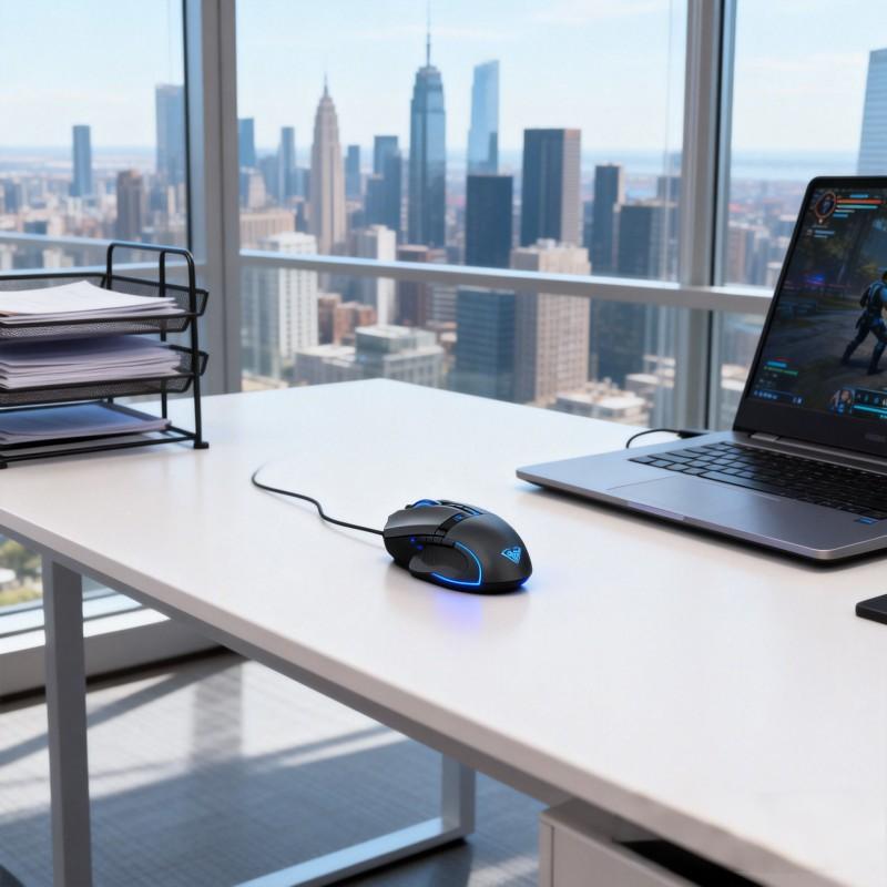 Maximize Your Gaming Setup with the Aula F808 Wired Gaming Mouse(图1)