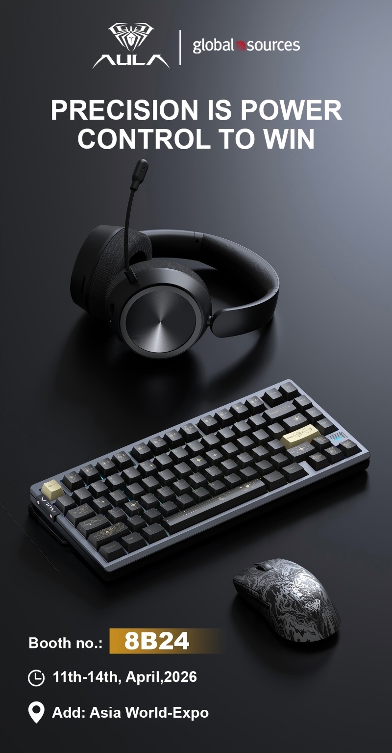 Precision is Power: AULA Unleashes Next-Gen Flagship Gear at 2026 Global Sources HK Spring Show!(图1)