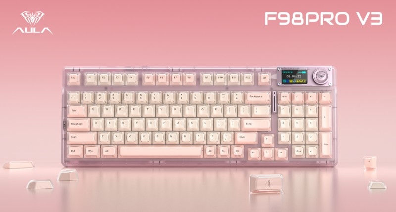 AULA F98 PRO V3 Foundation Edition Brings a Softer Aesthetic to Mechanical Keyboards(图2) AULA F98 PRO V3 Foundation Edition Brings a Softer Aesthetic to Mechanical Keyboards(图2)