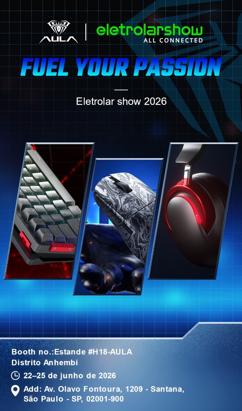 AULAs Next-Gen Magnetic Keyboards at Eletrolar Show 2026 in São Paulo!(图1)