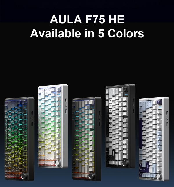 AULA F75 HE: The Evolution of 75% Magnetic Switch Gaming Keyboard(图4) AULA F75 HE: The Evolution of 75% Magnetic Switch Gaming Keyboard(图4)