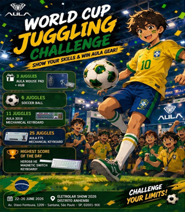 AULA x ELETROLAR SHOW 2026: Fuel the Brazilian Spirit and Win Mechanical Keyboards Live in São Paulo