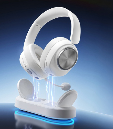 AULA G7PRO V2 Gaming Headset – FPS Gaming Headset with 53mm Driver & RGB Charging Dock