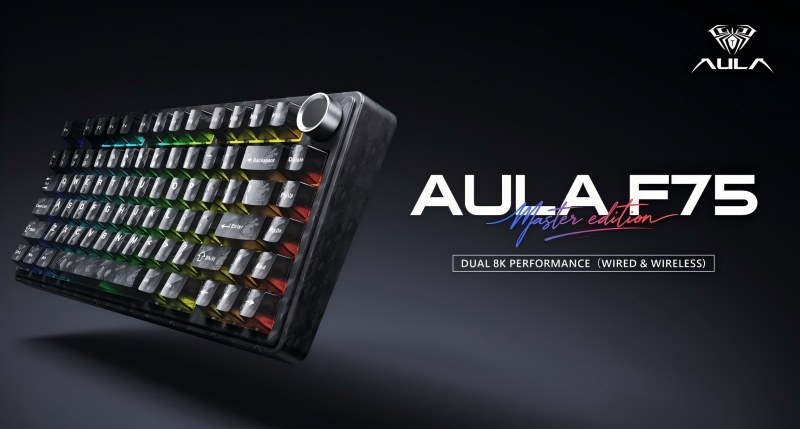 AULA F75 MASTER EDITION: Dual 8K Performance Meets Forged Carbon Fiber Craftsmanship(图1) AULA F75 MASTER EDITION: Dual 8K Performance Meets Forged Carbon Fiber Craftsmanship(图1)