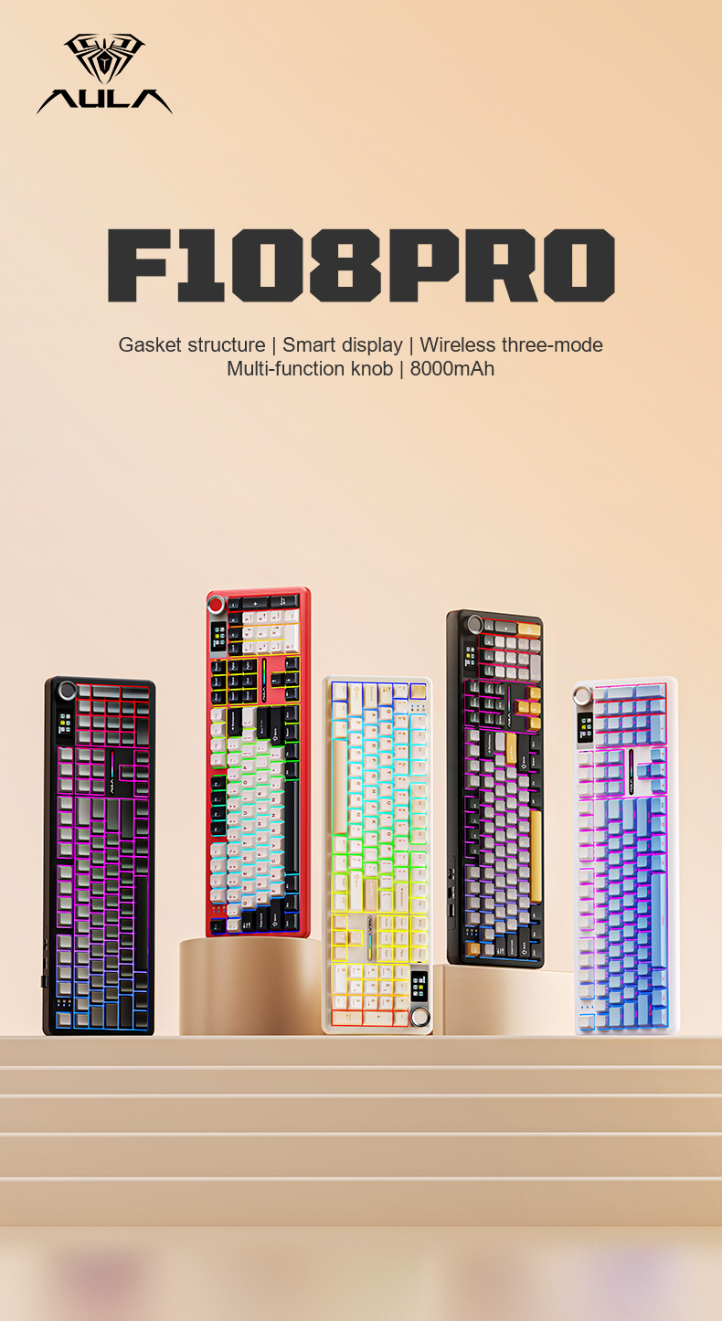 AULA F108PRO Mechanical Keyboard(图1) AULA F108PRO Mechanical Keyboard(图1)