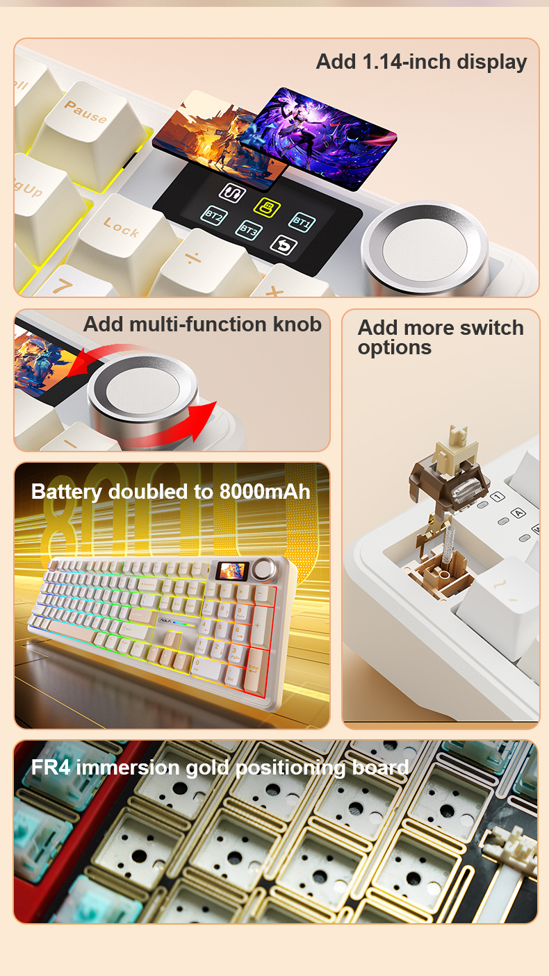 AULA F108PRO Mechanical Keyboard(图2) AULA F108PRO Mechanical Keyboard(图2)