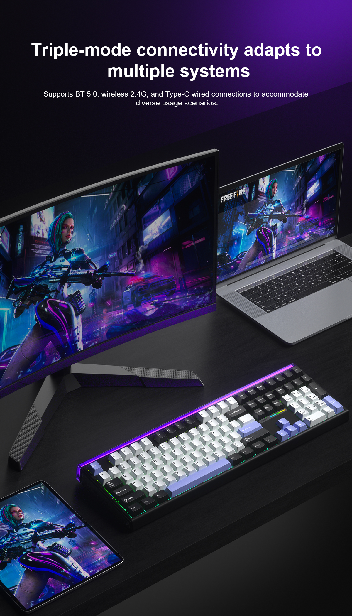 AULA H108 Gasket Mechanical Keyboard(图6)
