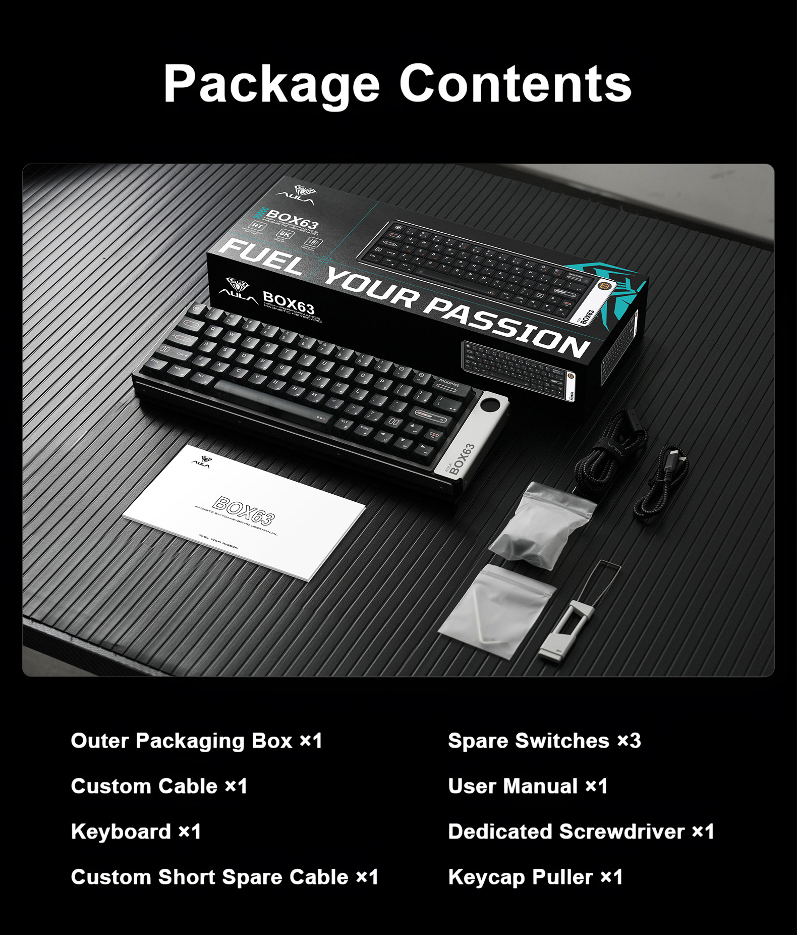 AULA BOX63 Magnetic Switch Keyboard(图23) AULA BOX63 Magnetic Switch Keyboard(图23)