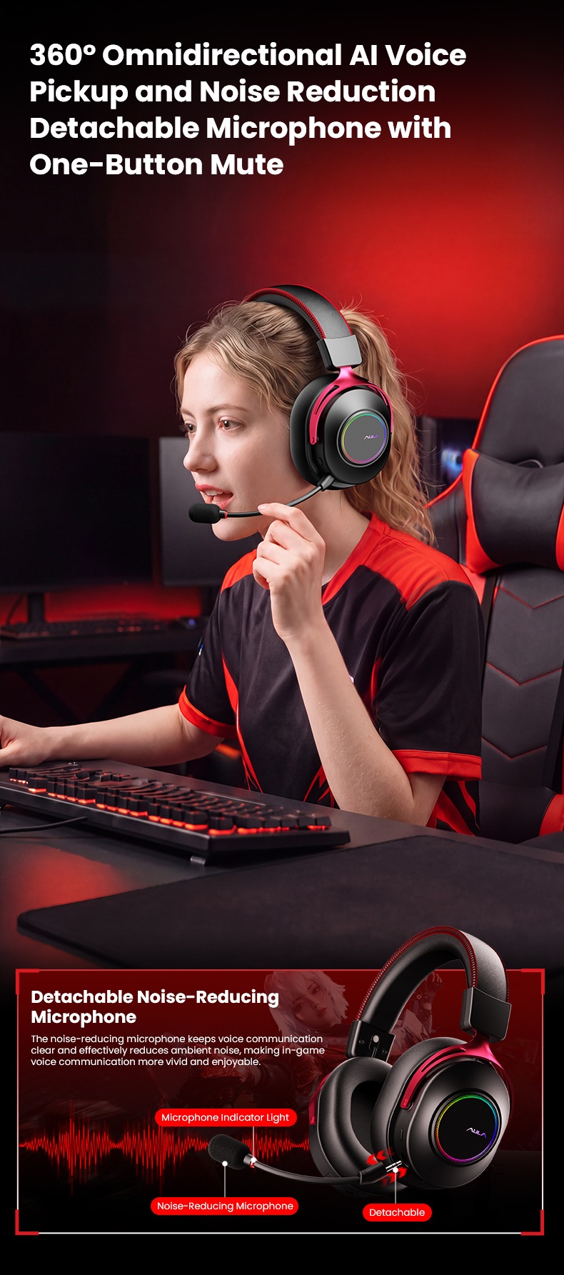 AULA G9 Wireless Gaming Headset(图12) AULA G9 Wireless Gaming Headset(图12)