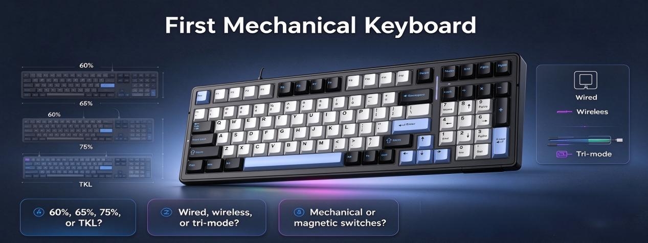 Which AULA Keyboard Should You Buy? A Beginner’s Guide to Choosing Your First Mechanical Keyboard(图1) Which AULA Keyboard Should You Buy? A Beginner’s Guide to Choosing Your First Mechanical Keyboard(图1)